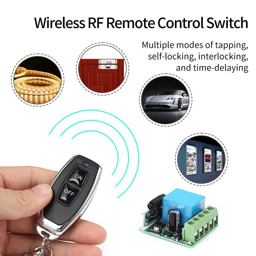DC 12V 433Mhz RF Wireless Remo - 433Mhz Receiver Module recension och pris