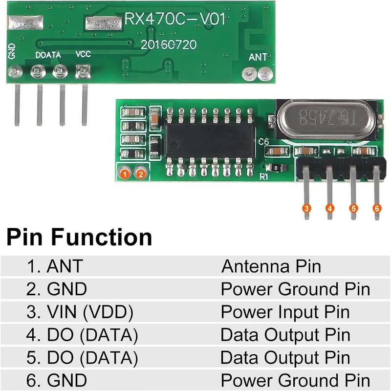 433mhz Wireless RF Transmitter - 433Mhz Receiver Module recension och pris