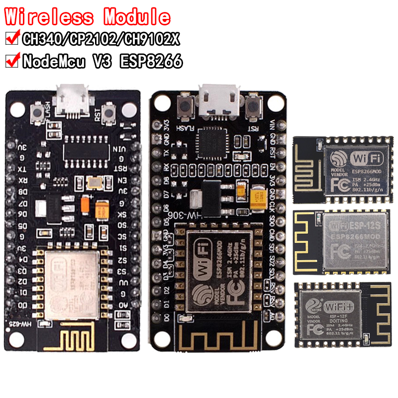 Wireless Module CH340/CP2102/C - Esp8266 Nodemcu Board recension och pris